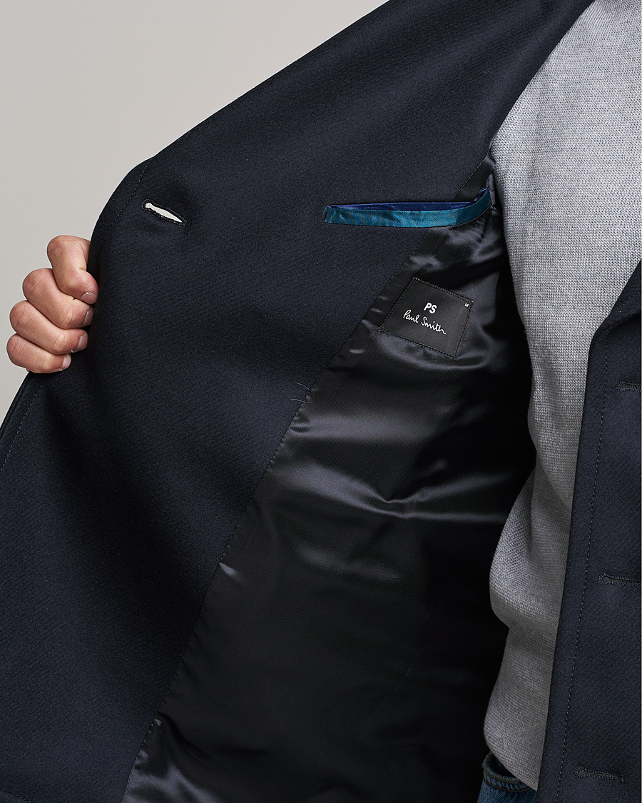 Herre | Jakker | PS Paul Smith | Wool Peacoat Navy