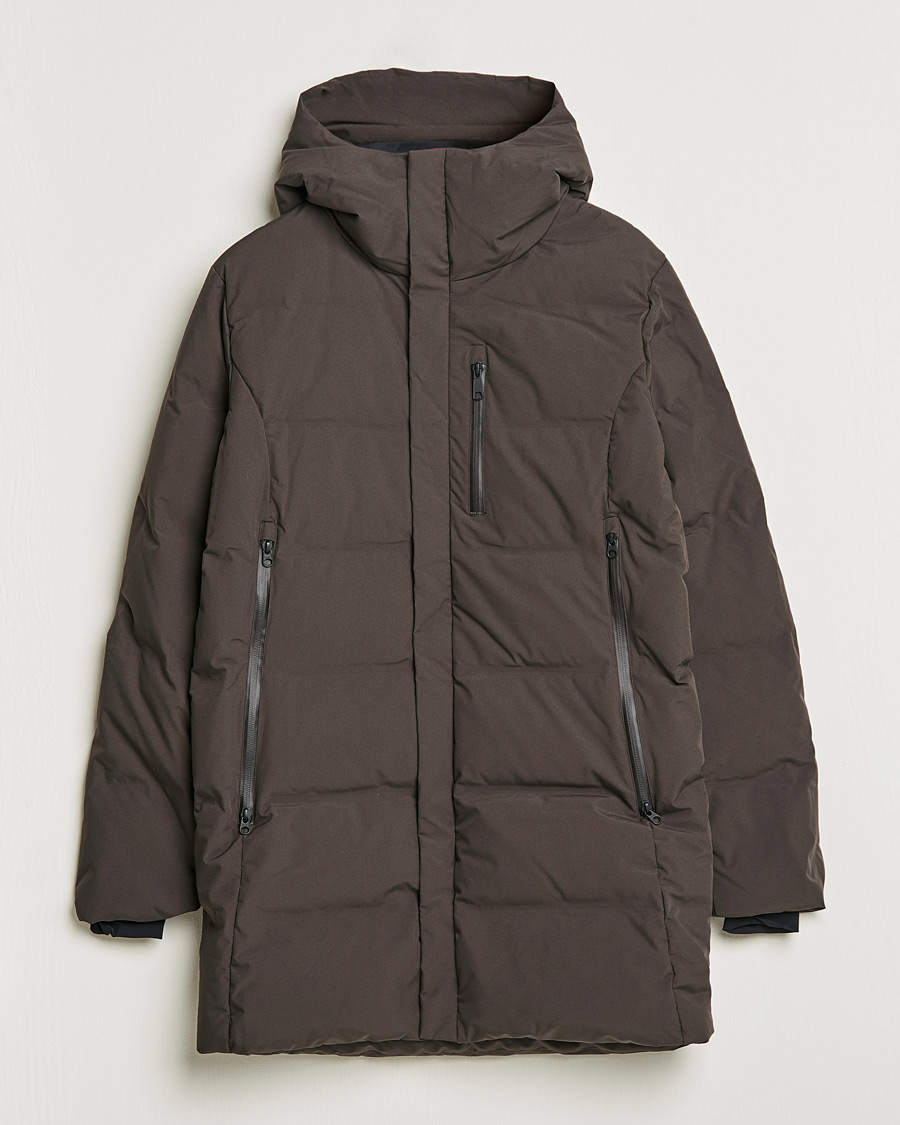 Herre | Jakker | Scandinavian Edition | Radian Hooded Down Parka Dark Brown