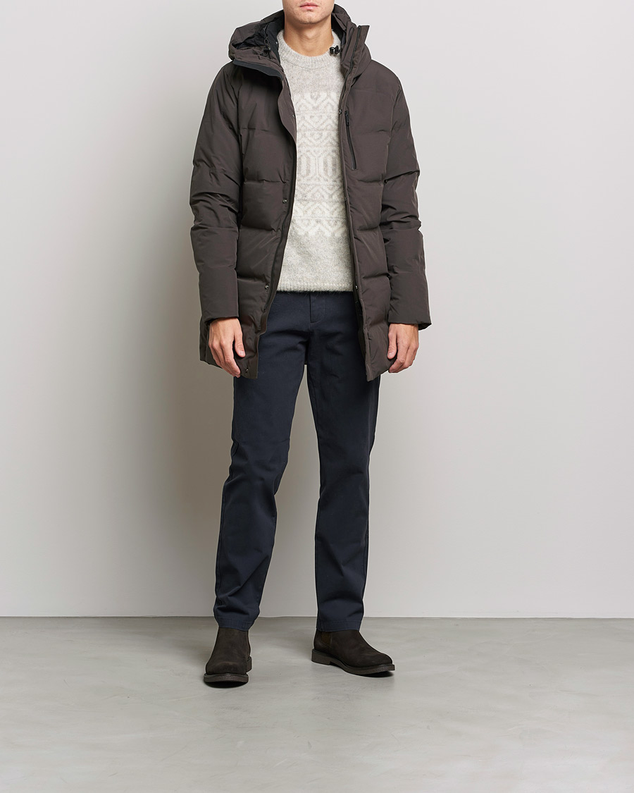 Herre | Jakker | Scandinavian Edition | Radian Hooded Down Parka Dark Brown