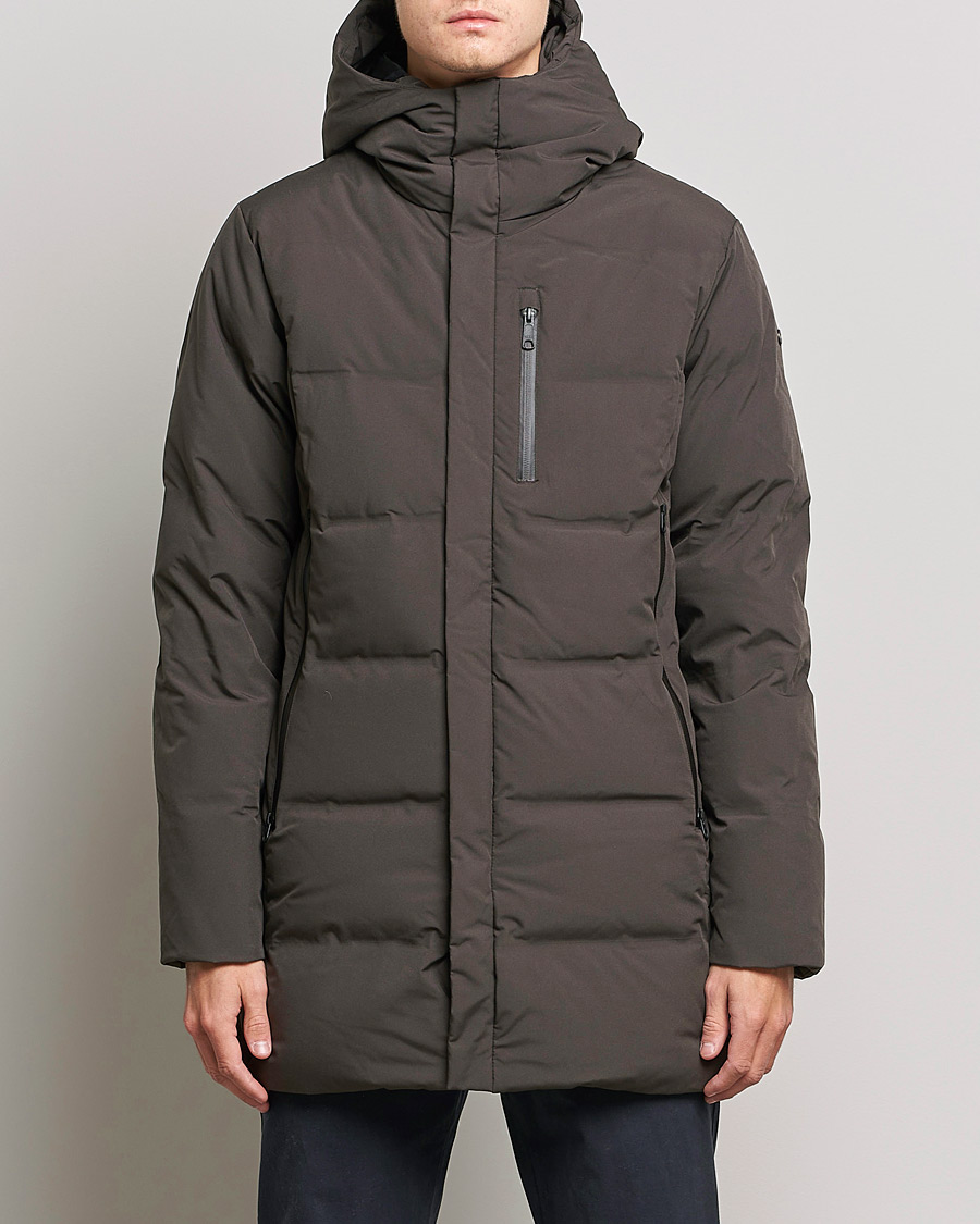 Herre | Jakker | Scandinavian Edition | Radian Hooded Down Parka Dark Brown
