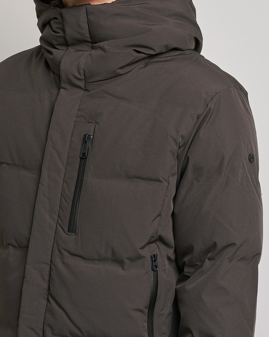 Herre | Jakker | Scandinavian Edition | Radian Hooded Down Parka Dark Brown