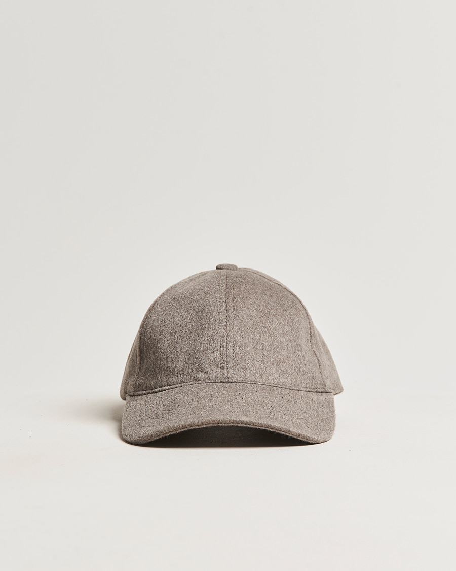Herre |  | Varsity Headwear | Cashmere Soft Front Baseball Cap Marble Beige