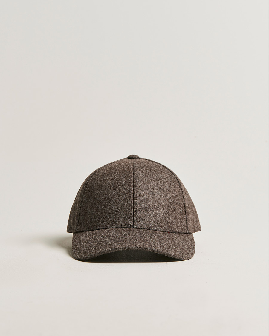 Herre | Varsity Headwear Flannel Baseball Cap Taupe Brown | Varsity Headwear | Flannel Baseball Cap Taupe Brown