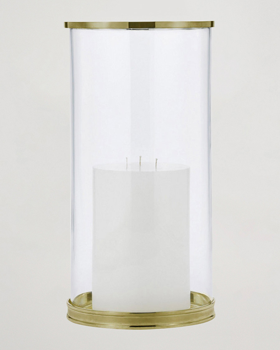 Herre | Ralph Lauren Home Modern Large Hurricane Lamp Brass | Ralph Lauren Home | Modern Large Hurricane Lamp Brass