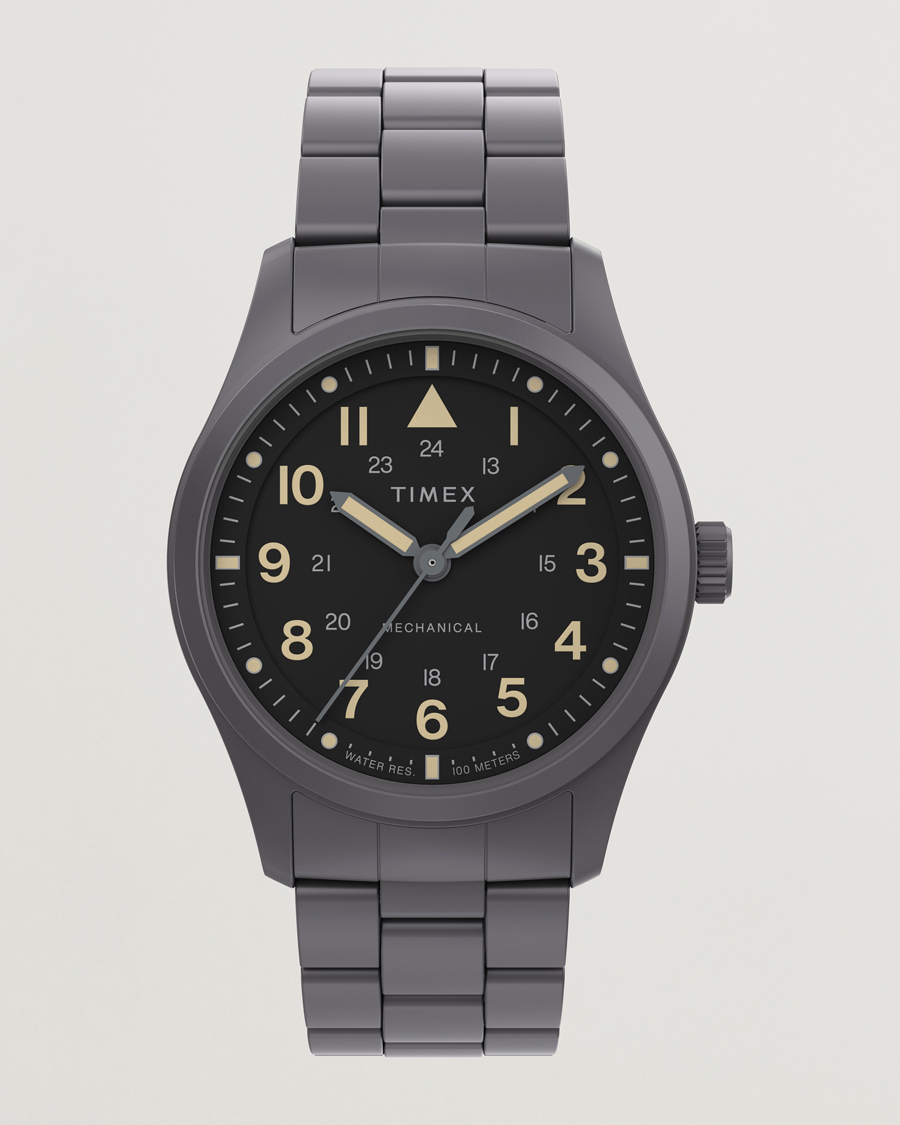 Herre | Timex Field Post Mechanical Watch 38mm Gunmetal Finish | Timex | Field Post Mechanical Watch 38mm Gunmetal Finish