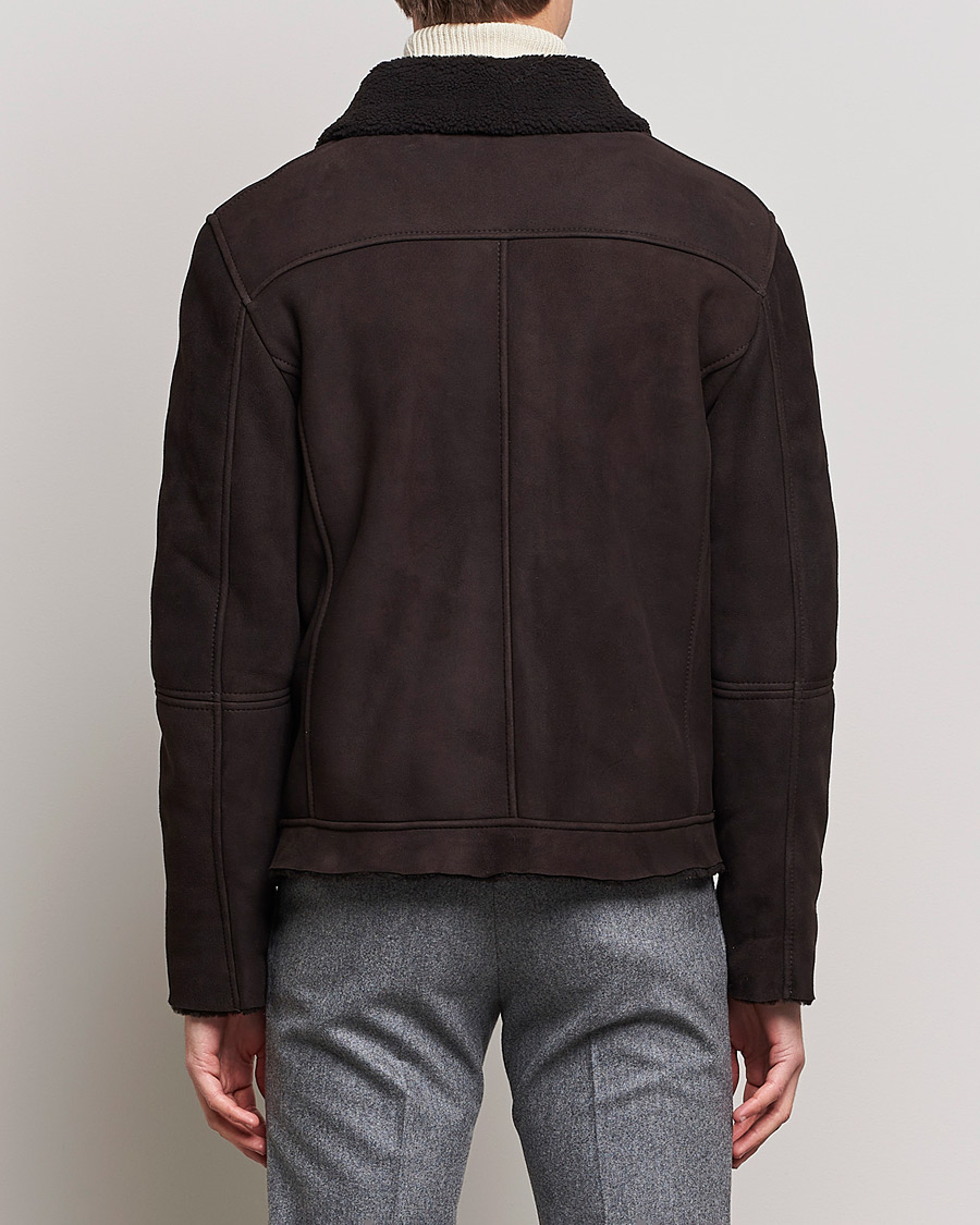Herre | Jakker | Private White V.C. | The Shearling Flight Jacket Brown