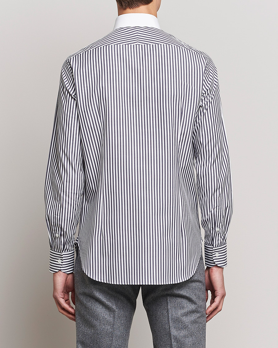 Herre | Skjorter | Beams F | Tab Collar Dress Shirt Grey/White