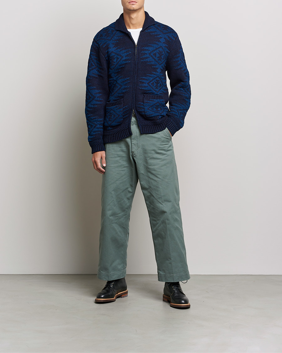 Herre | Trøjer | BEAMS PLUS | Cowichan Cardigan Navy