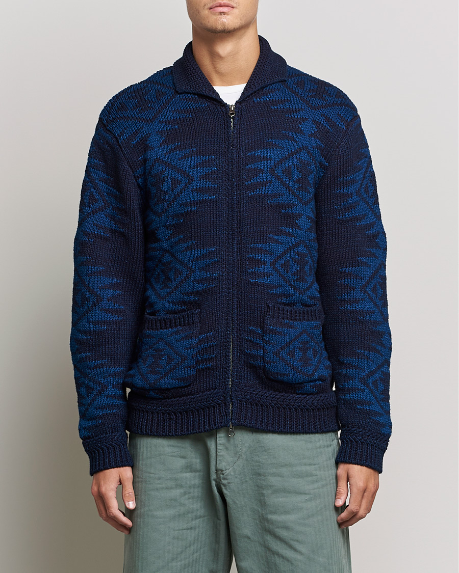 Herre | Trøjer | BEAMS PLUS | Cowichan Cardigan Navy