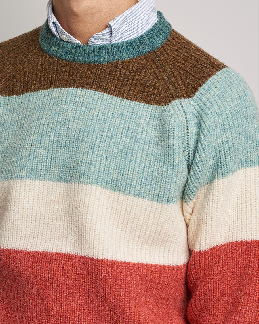 Herre | Trøjer | BEAMS PLUS | Block Stripe Sweater Multi Stripe