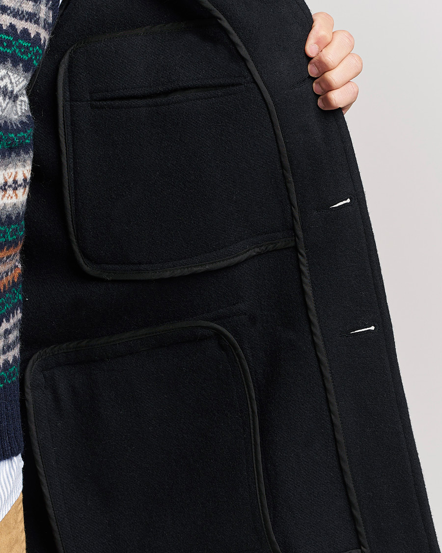 Herre | Jakker | BEAMS PLUS | Heavy Melton Hunting Coat Navy
