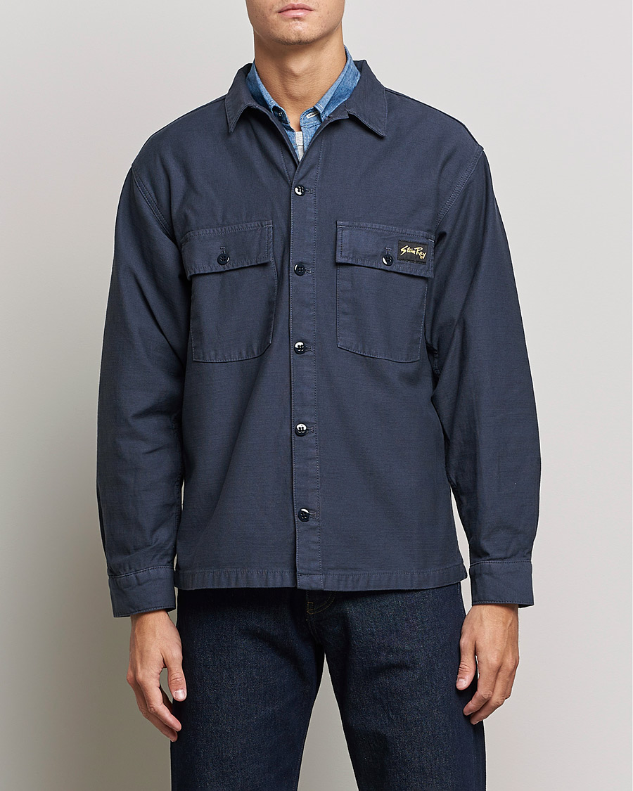 Herre | Skjorter | Stan Ray | CPO Sateen Overshirt Navy