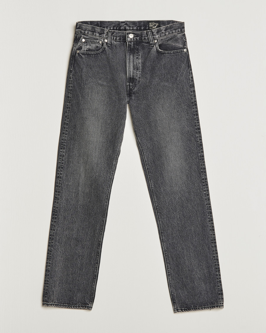 Herre | Jeans | orSlow | Tapered Fit 107 Jeans Black Stone Wash