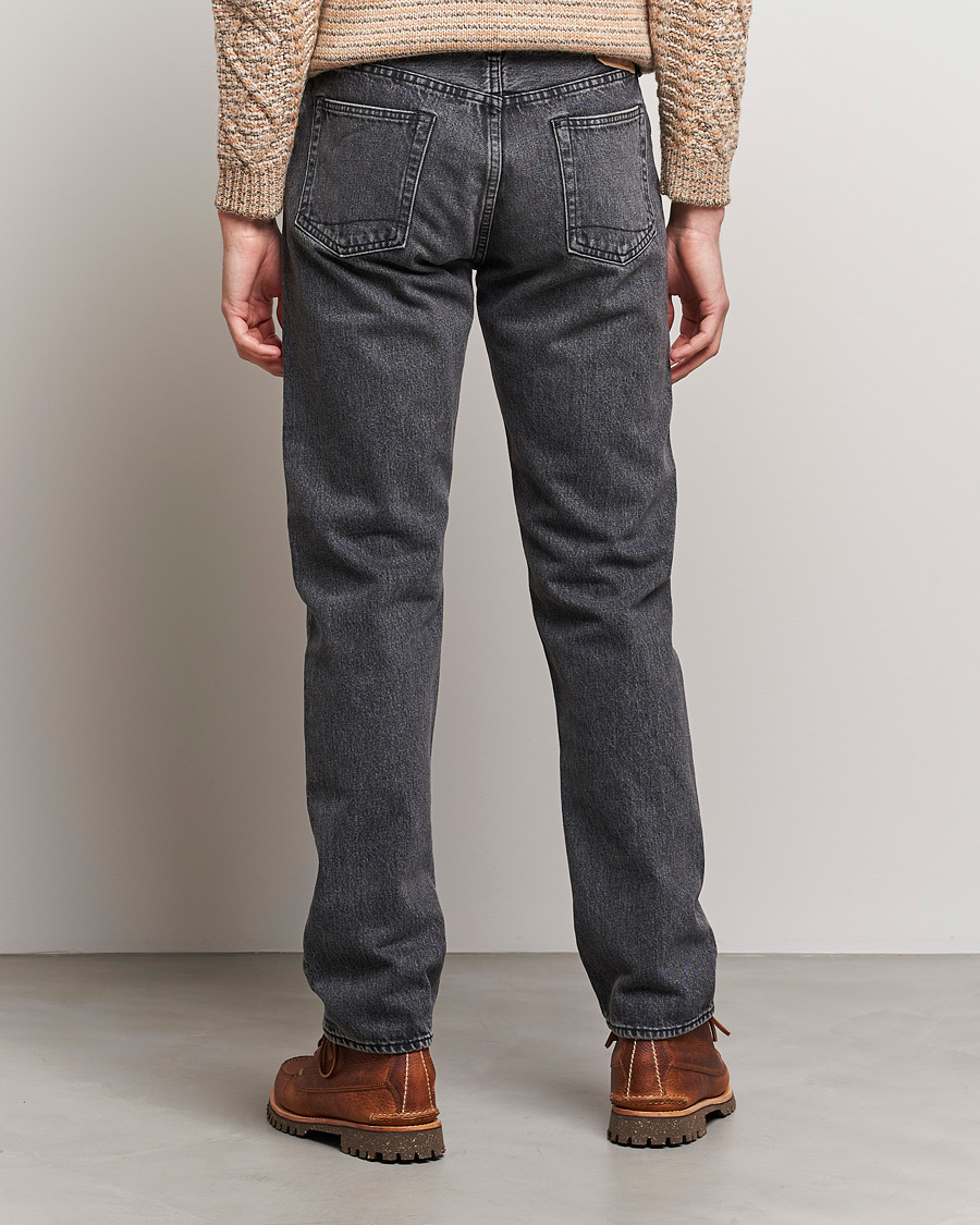 Herre | Jeans | orSlow | Tapered Fit 107 Jeans Black Stone Wash