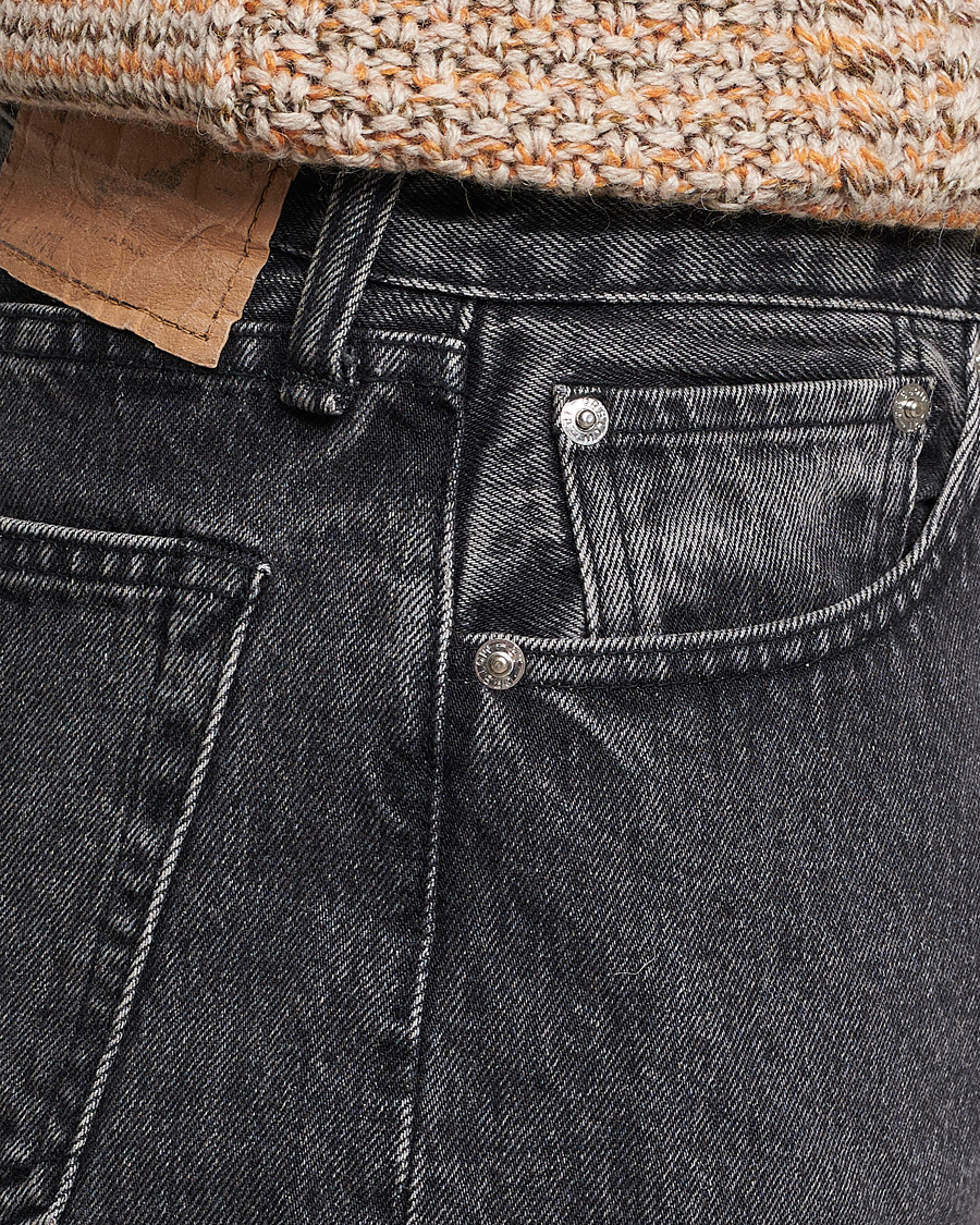 Herre | Jeans | orSlow | Tapered Fit 107 Jeans Black Stone Wash