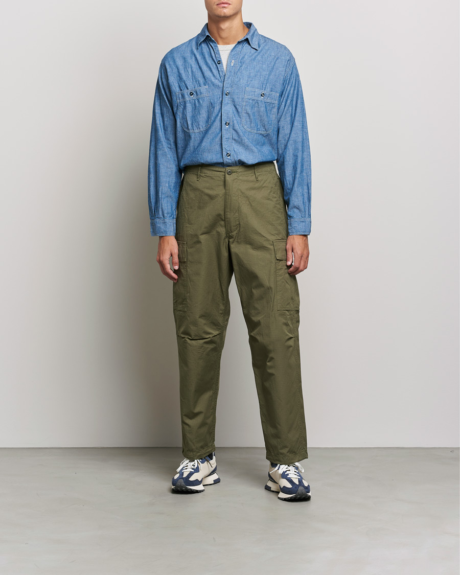 Herre | Bukser | orSlow | Vintage Fit 6 Pocket Cargo Pants Army Green