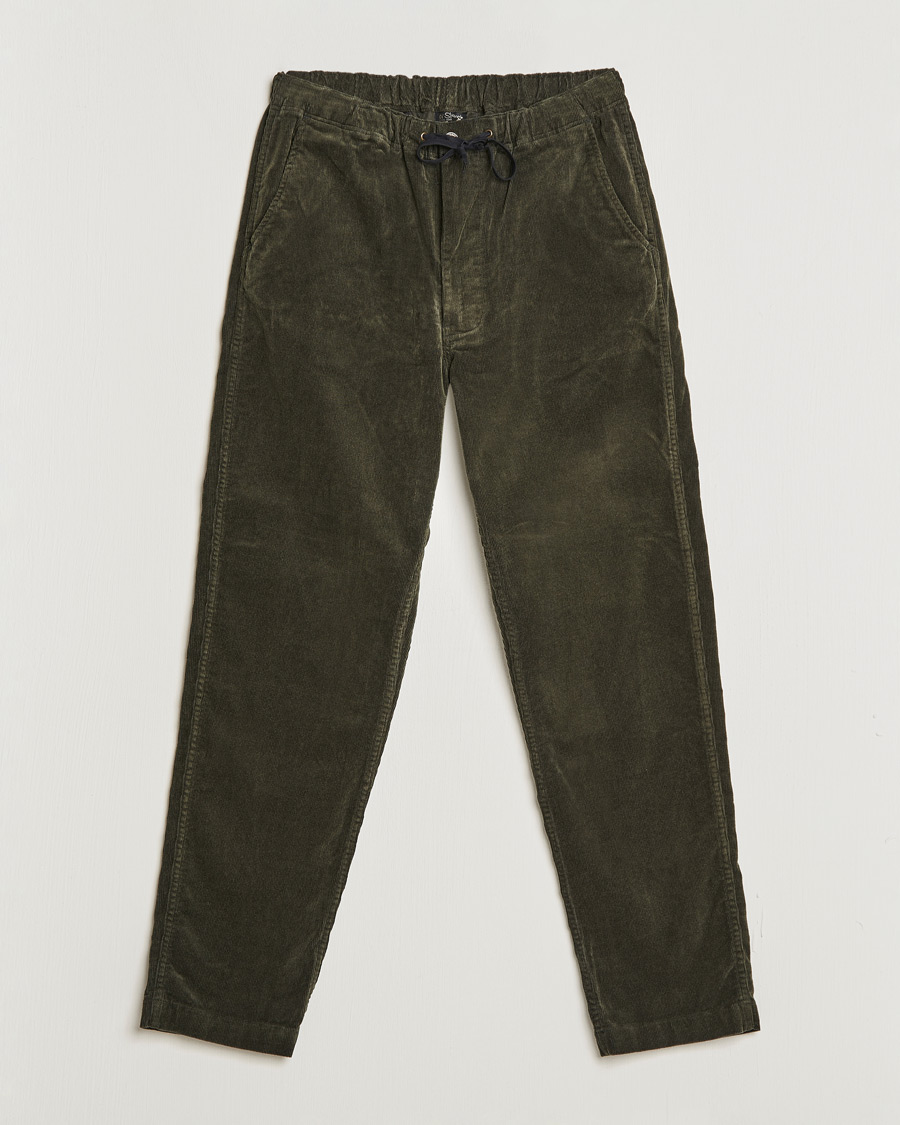 Herre | Bukser | orSlow | New Yorker Corduroy Pants Army Green
