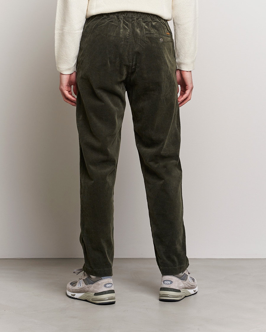 Herre | Bukser | orSlow | New Yorker Corduroy Pants Army Green