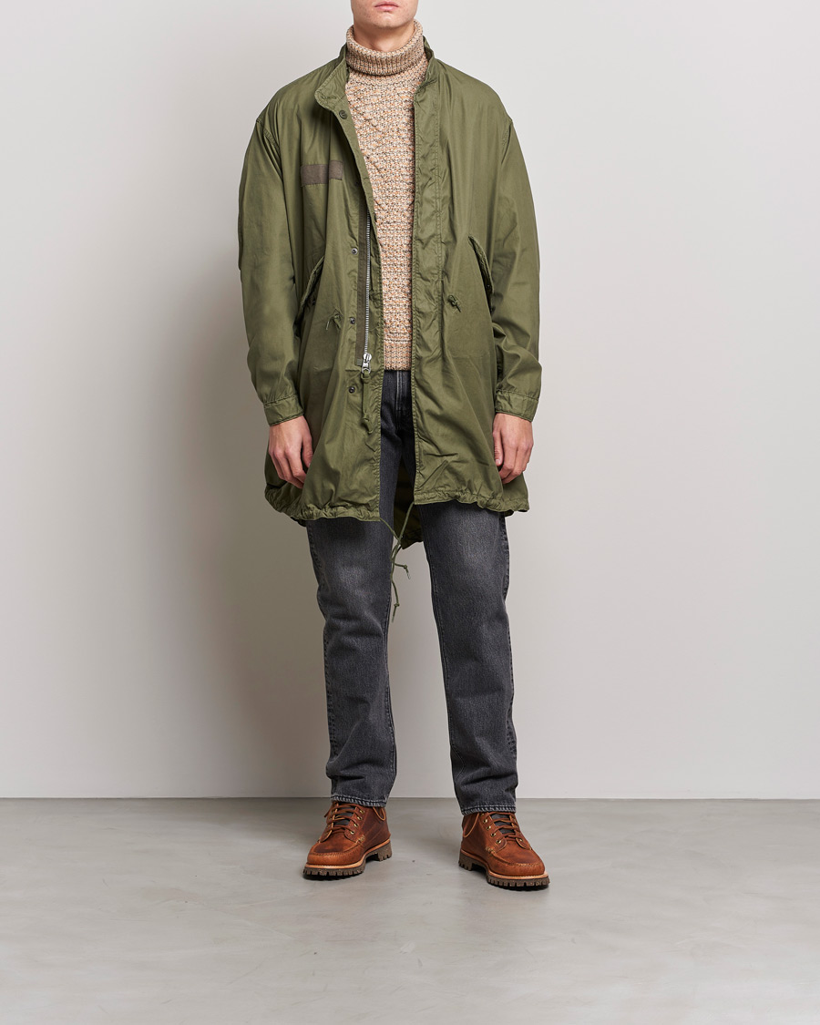 Herre | Jakker | orSlow | M-65 Fishtail Coat Army Green
