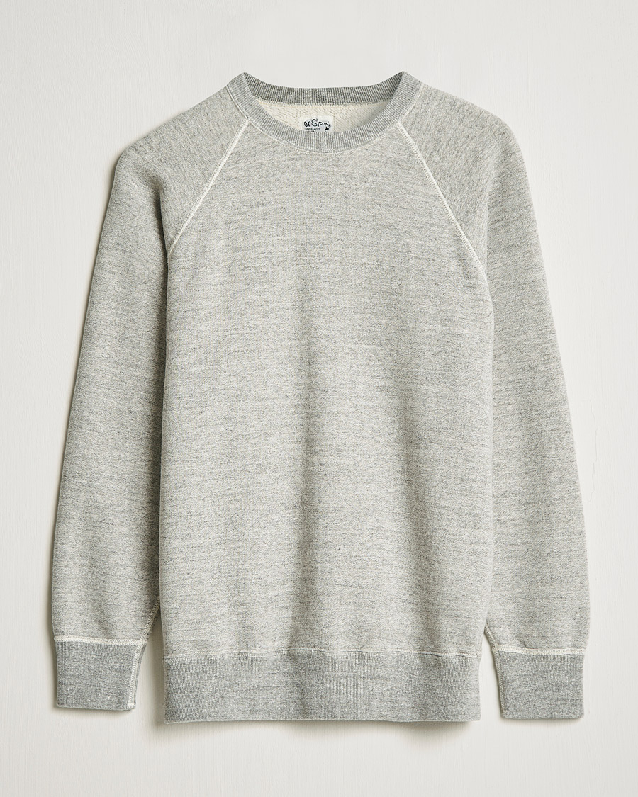 Herre | Trøjer | orSlow | Loop Wheel Sweatshirt Heather Grey