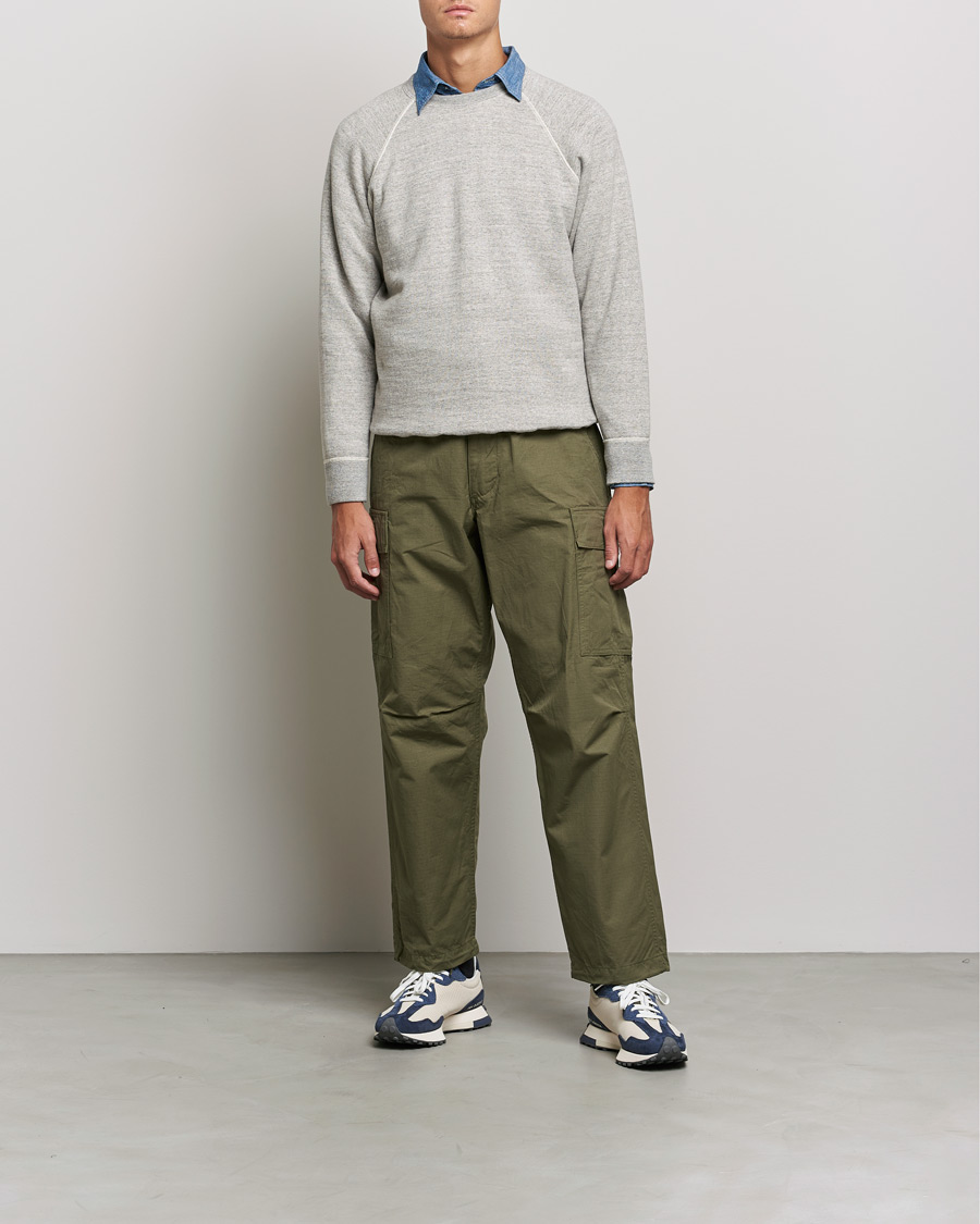 Herre | Trøjer | orSlow | Loop Wheel Sweatshirt Heather Grey
