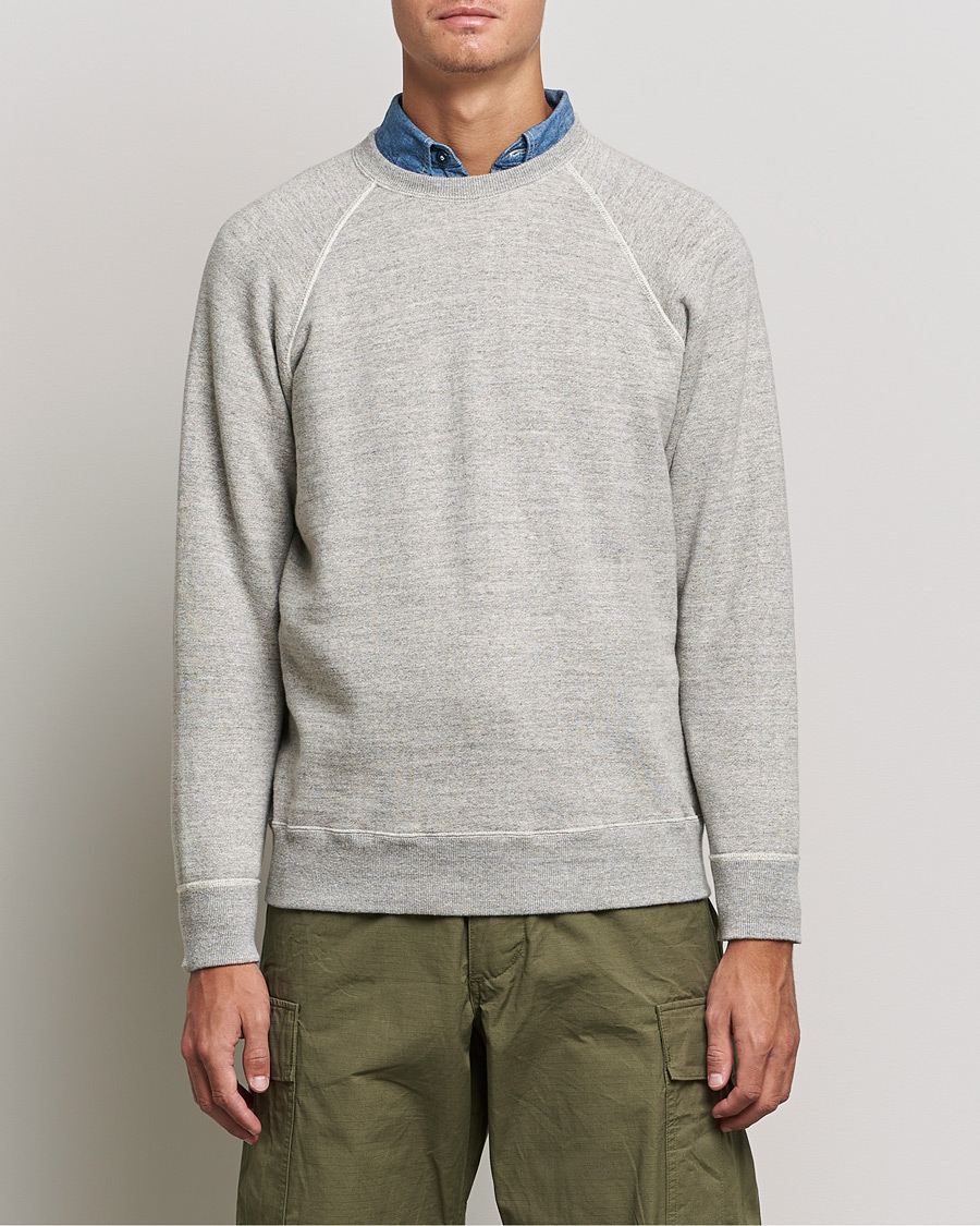 Herre | Trøjer | orSlow | Loop Wheel Sweatshirt Heather Grey