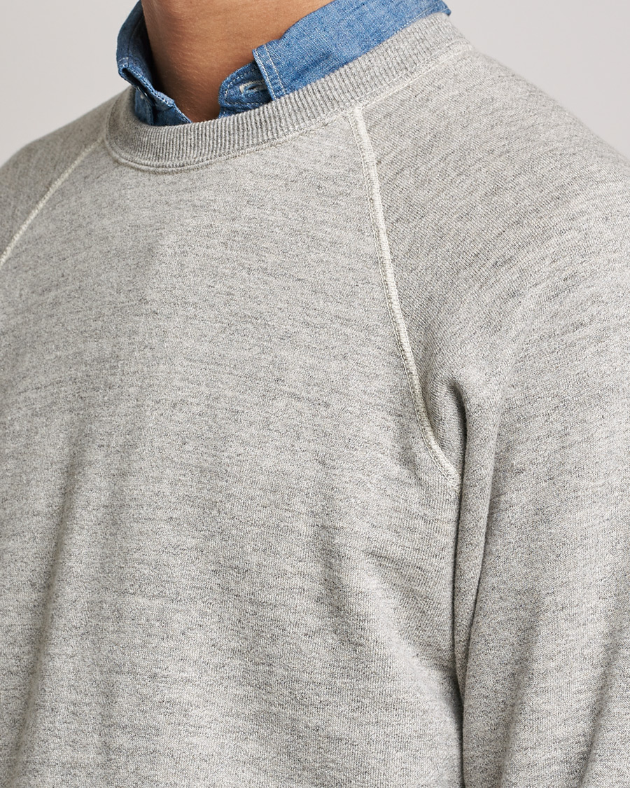 Herre | Trøjer | orSlow | Loop Wheel Sweatshirt Heather Grey