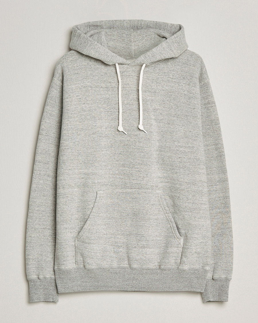 Herre | Trøjer | orSlow | Loop Wheel Hooded Sweatshirt Heather Grey