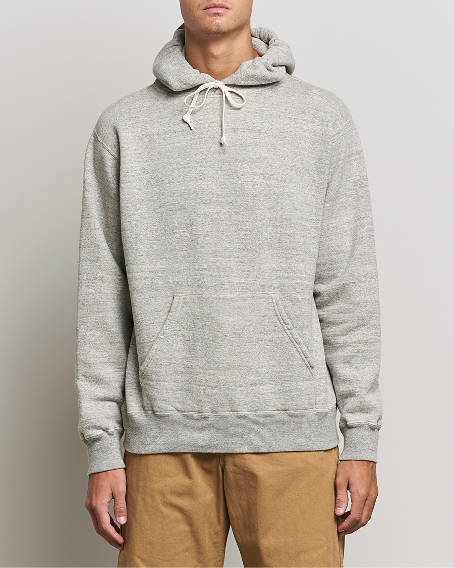 Herre | Trøjer | orSlow | Loop Wheel Hooded Sweatshirt Heather Grey