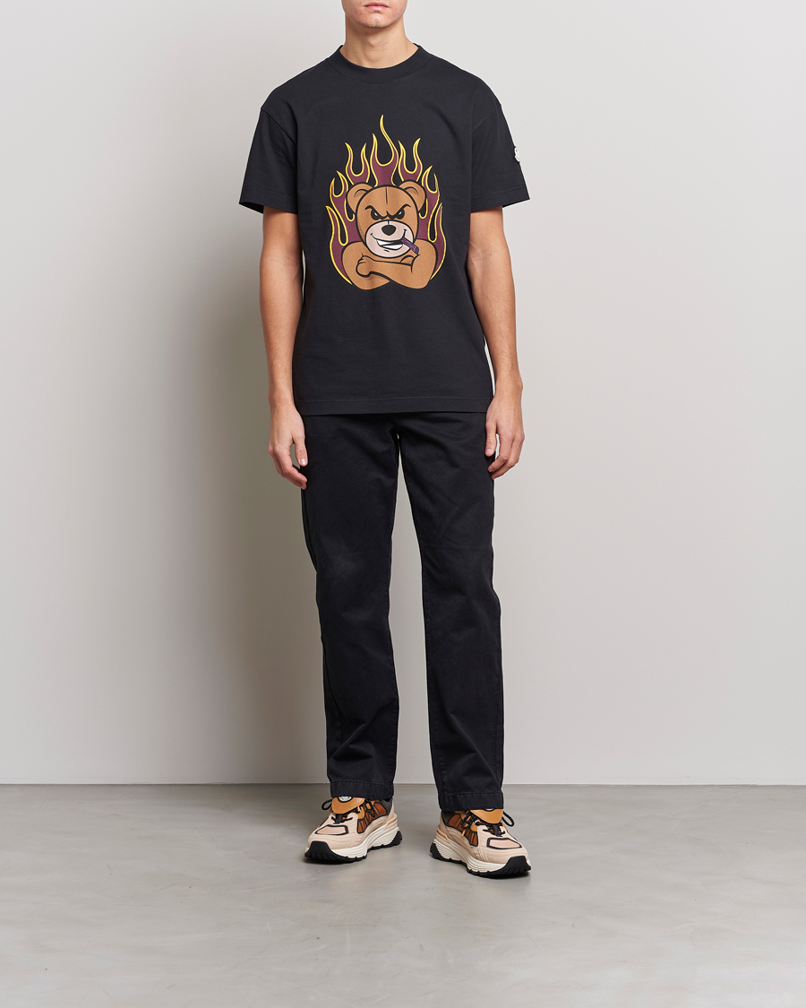 Herre | T-Shirts | Moncler Genius | 8 Palm Angels Bear Motif T-Shirt Black