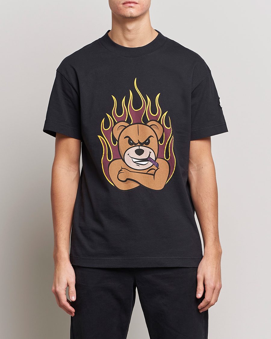 Herre | Kortærmede t-shirts | Moncler Genius | 8 Palm Angels Bear Motif T-Shirt Black