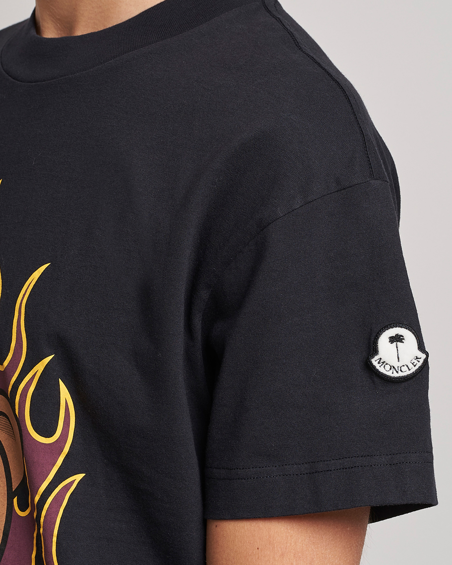 Herre | T-Shirts | Moncler Genius | 8 Palm Angels Bear Motif T-Shirt Black