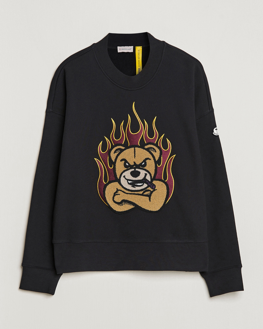 Herre | Trøjer | Moncler Genius | 8 Palm Angels Bear Motif Sweatshirt Black