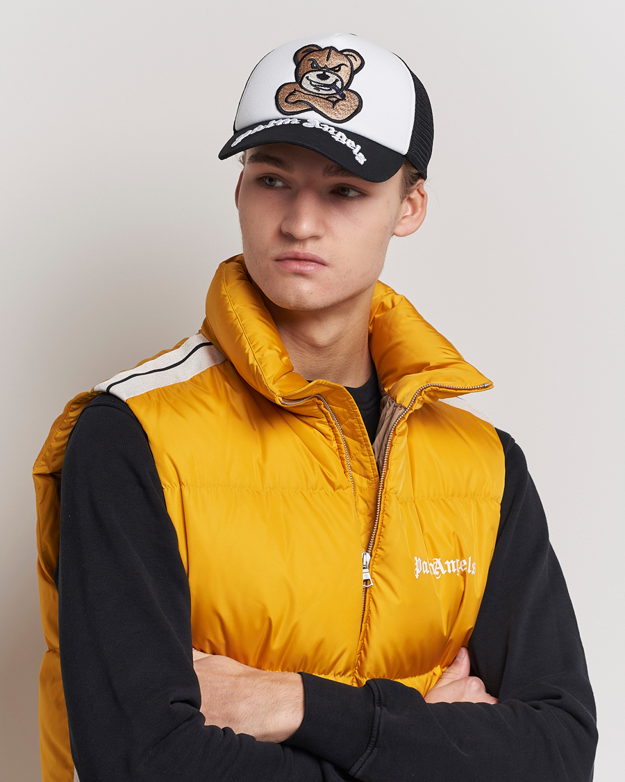 Herre | 8 Moncler Genius Palm Angels Bear Motif Baseball Cap White/Black | Moncler Genius | 8 Palm Angels Bear Motif Baseball Cap White/Black