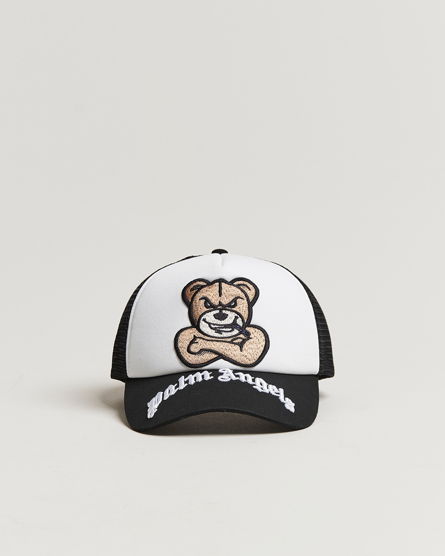 Herre | 8 Moncler Genius Palm Angels Bear Motif Baseball Cap White/Black | Moncler Genius | 8 Palm Angels Bear Motif Baseball Cap White/Black