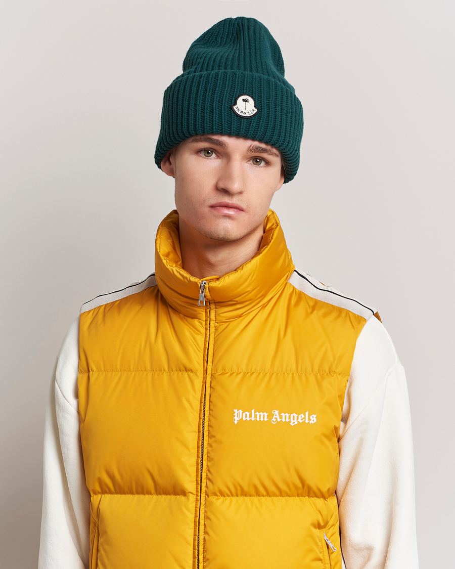 Herre | 8 Moncler Genius Palm Angels Wool Beanie Green | Moncler Genius | 8 Palm Angels Wool Beanie Green