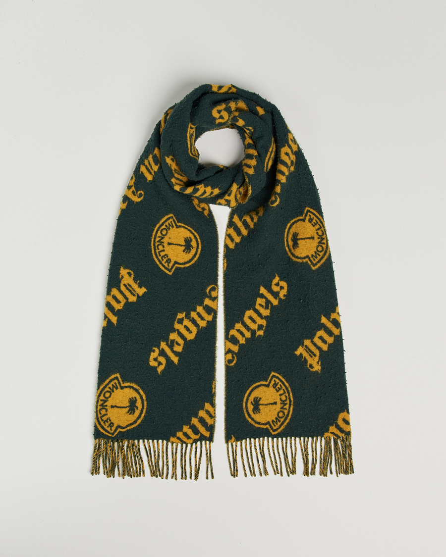 Herre | 8 Moncler Genius Palm Angels Wool Scarf Green | Moncler Genius | 8 Palm Angels Wool Scarf Green