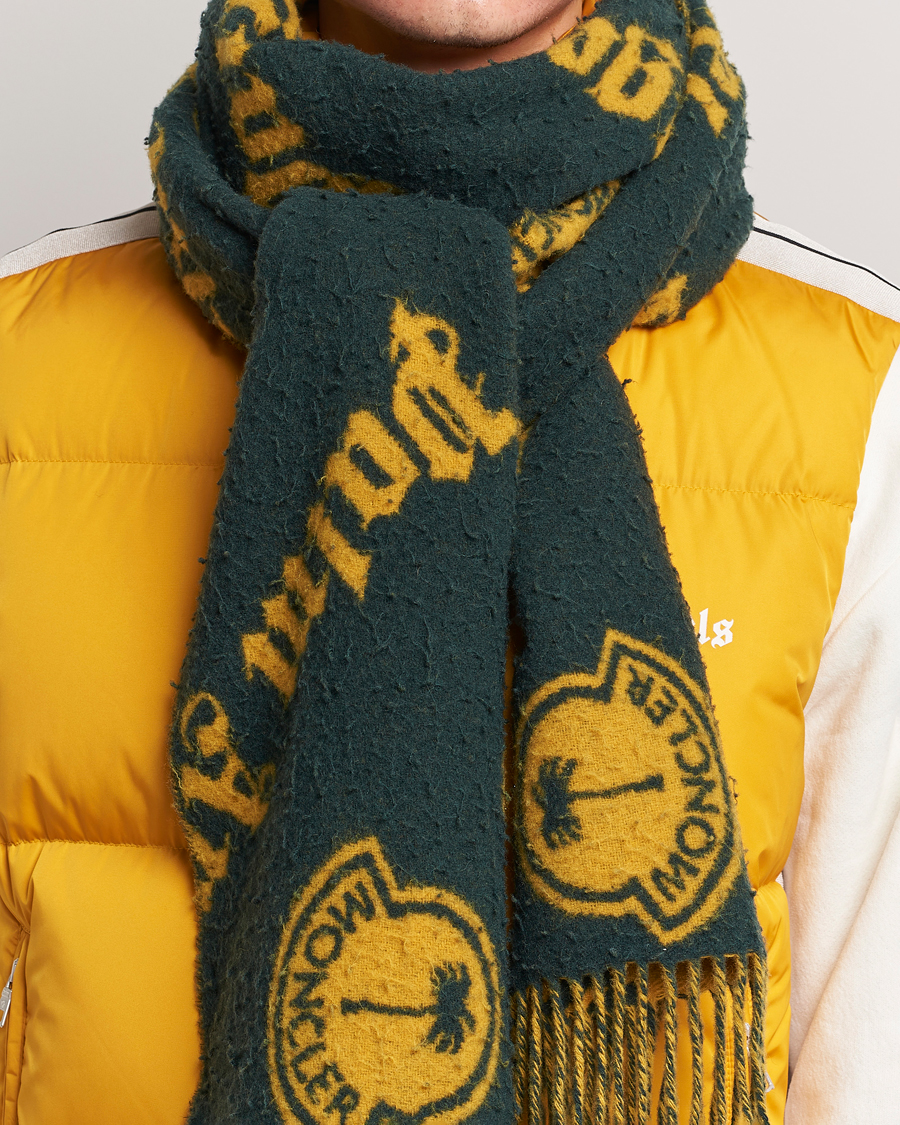 Herre | 8 Moncler Genius Palm Angels Wool Scarf Green | Moncler Genius | 8 Palm Angels Wool Scarf Green
