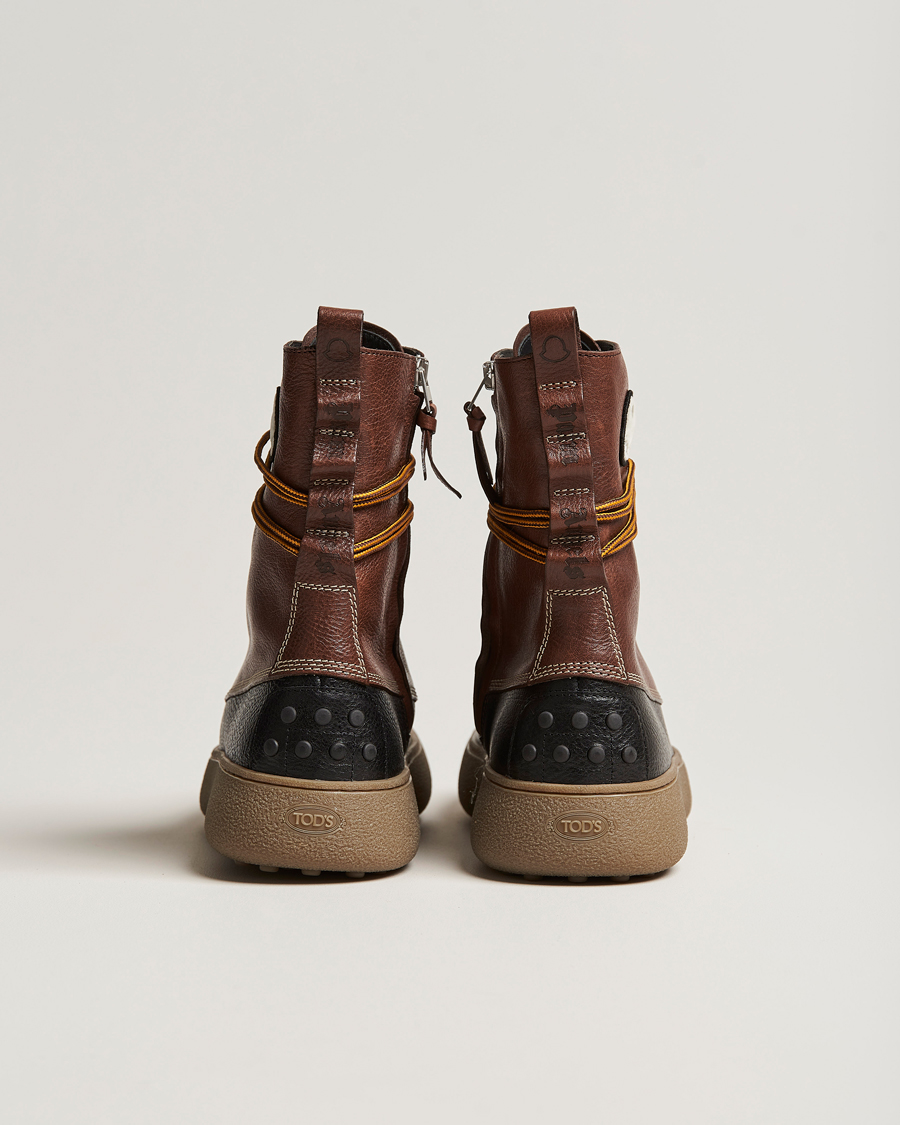 Herre | 8 Moncler Genius Palm Angels Winter Gommino Leather Boots Dark Brown | Moncler Genius | 8 Palm Angels Winter Gommino Leather Boots Dark Brown