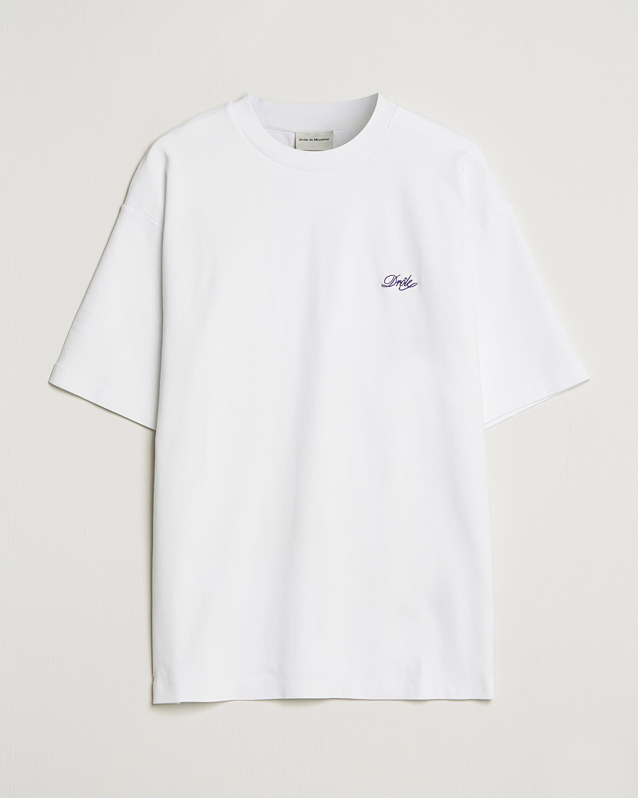 Herre | T-Shirts | Drôle de Monsieur | Signature T-Shirt White
