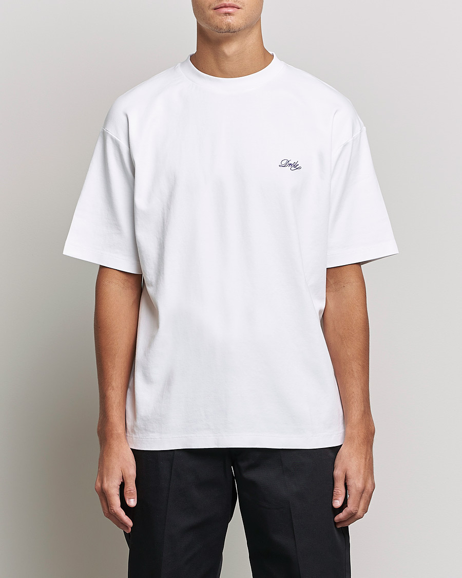 Herre | T-Shirts | Drôle de Monsieur | Signature T-Shirt White