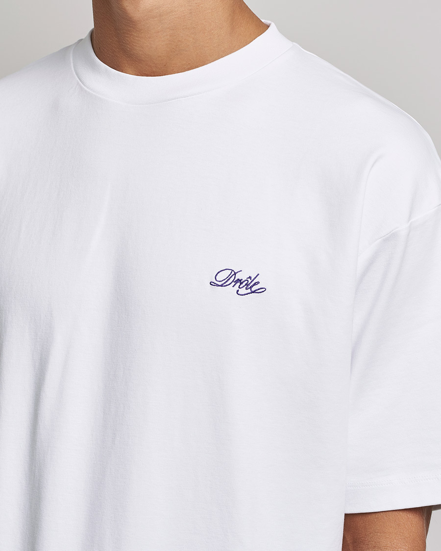 Herre | T-Shirts | Drôle de Monsieur | Signature T-Shirt White