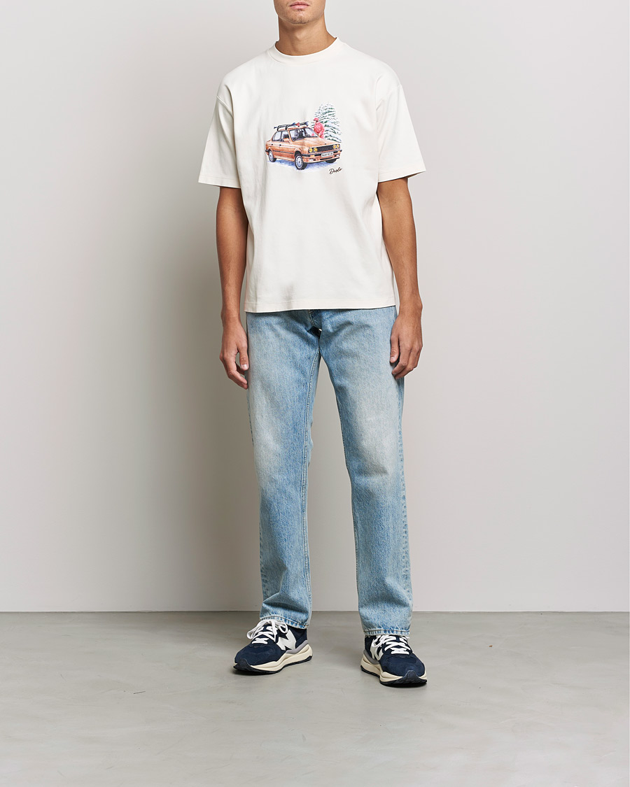 Herre | T-Shirts | Drôle de Monsieur | Departe Ski T-Shirt Cream