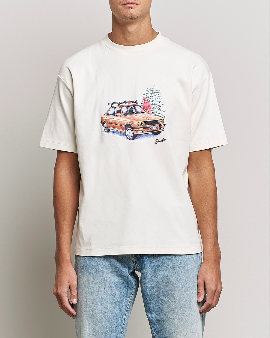 Herre | T-Shirts | Drôle de Monsieur | Departe Ski T-Shirt Cream