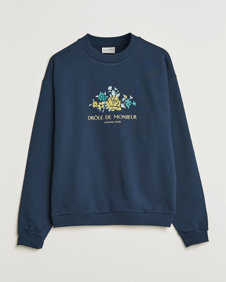 Herre | Trøjer | Drôle de Monsieur | Fleur Sweatshirt Navy