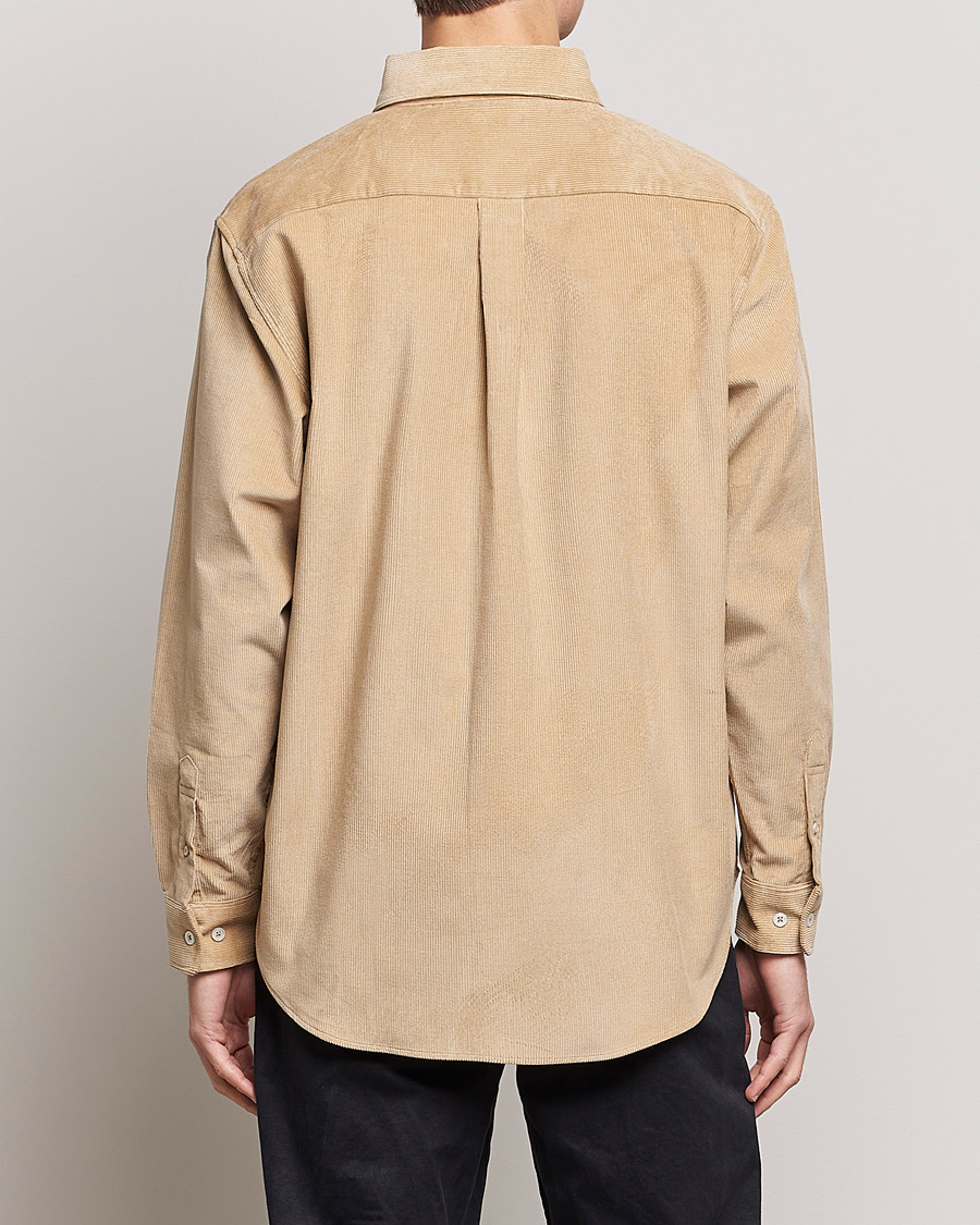 Herre | Skjorter | Drôle de Monsieur | Corduroy Oversize Shirt Beige