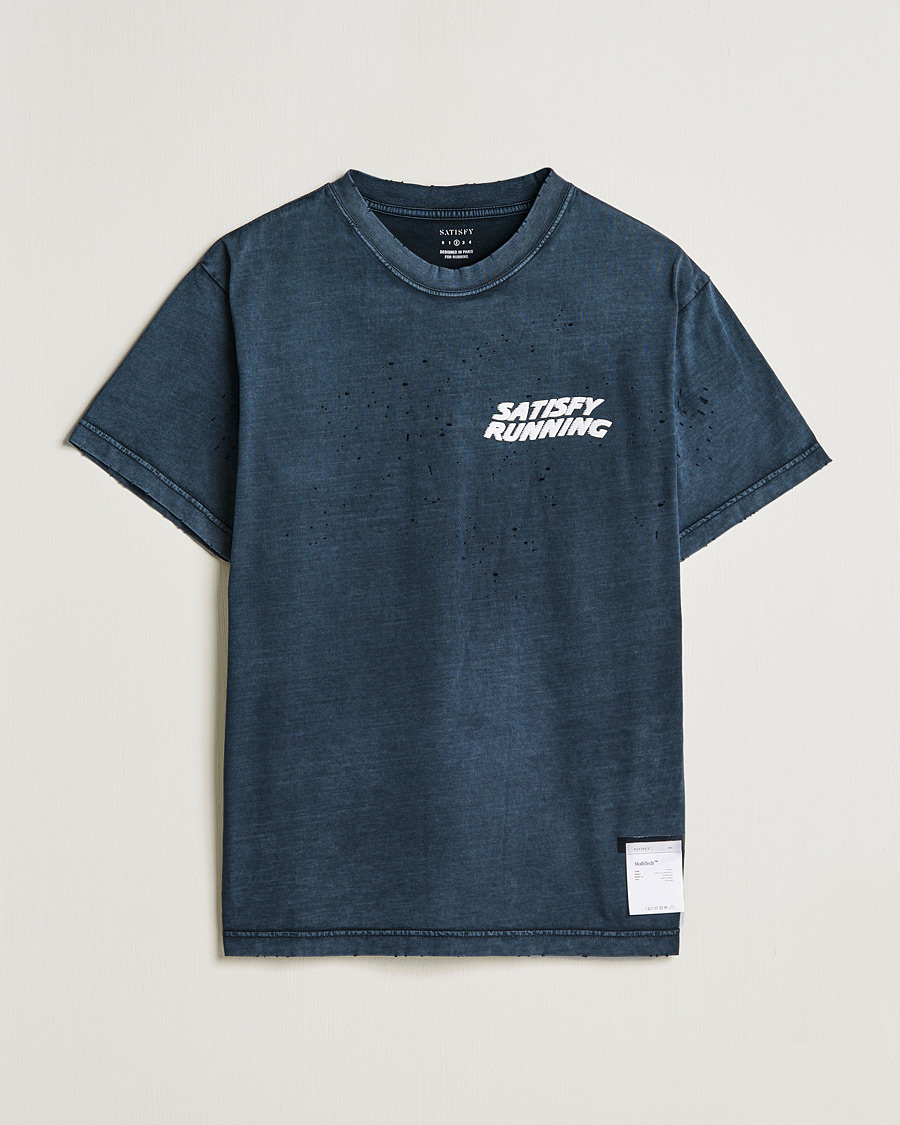 Herre | T-Shirts | Satisfy | MothTech T-Shirt Pigment Black