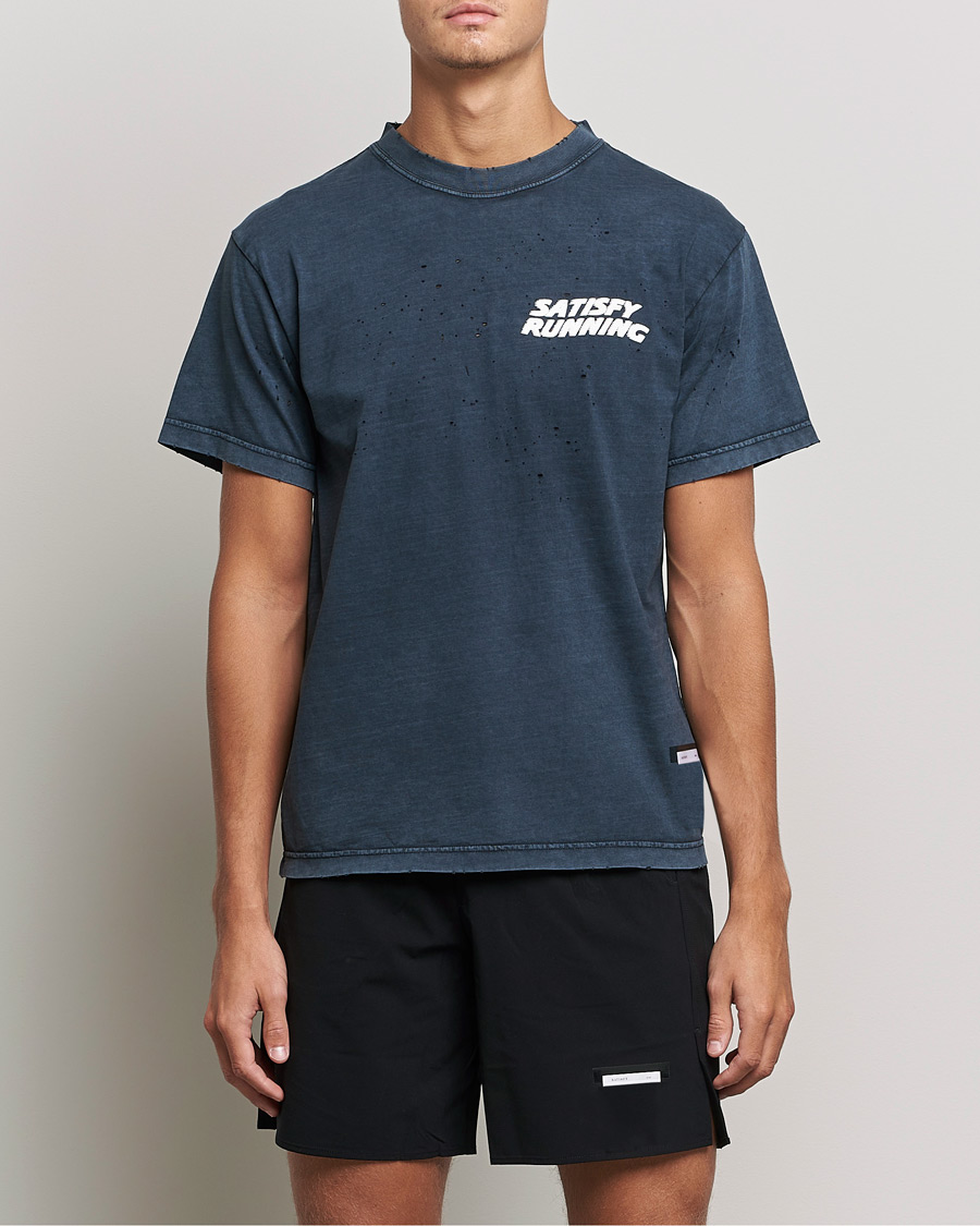 Herre | T-Shirts | Satisfy | MothTech T-Shirt Pigment Black