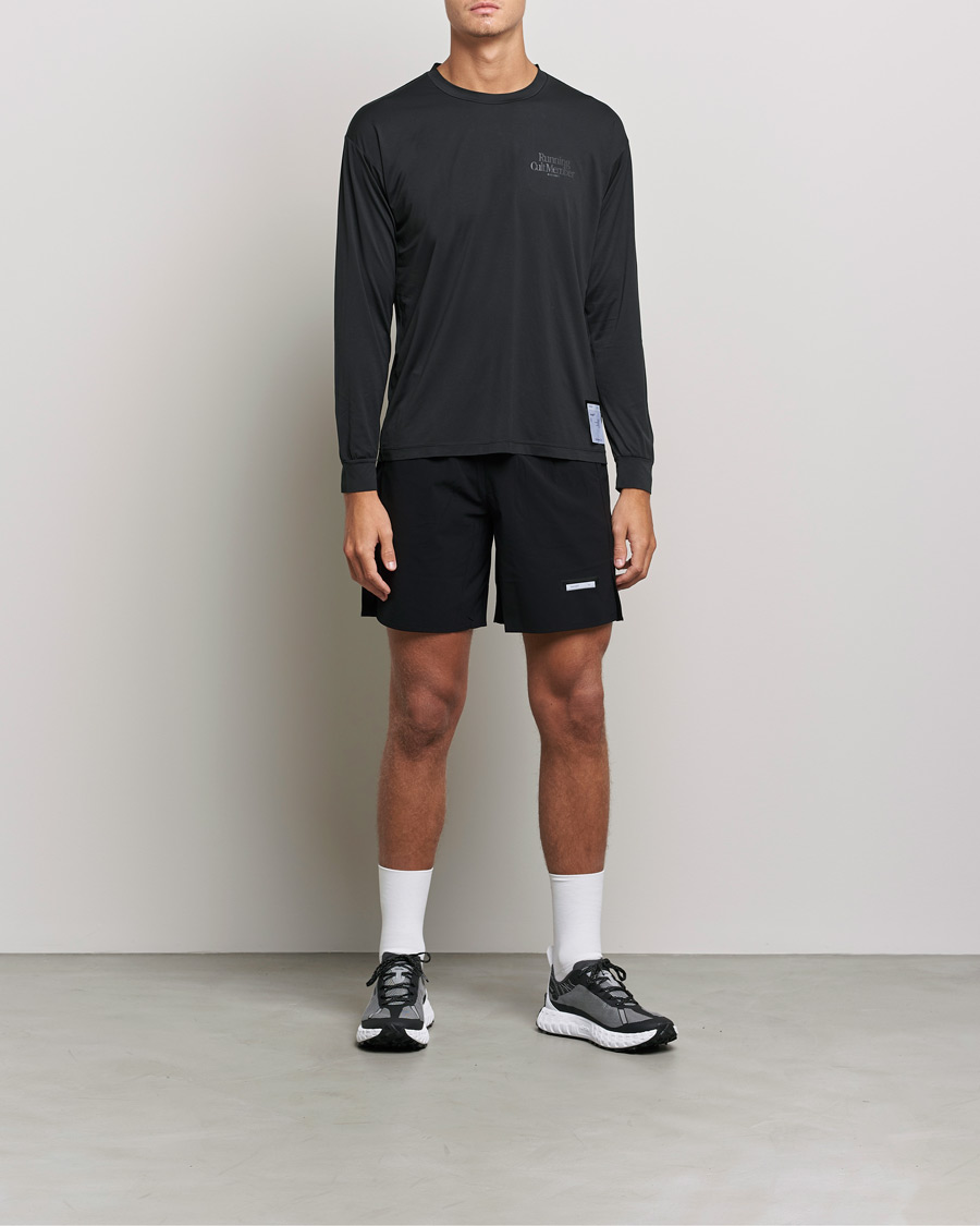 Herre | T-Shirts | Satisfy | AuraLite Long Sleeve T-Shirt Black