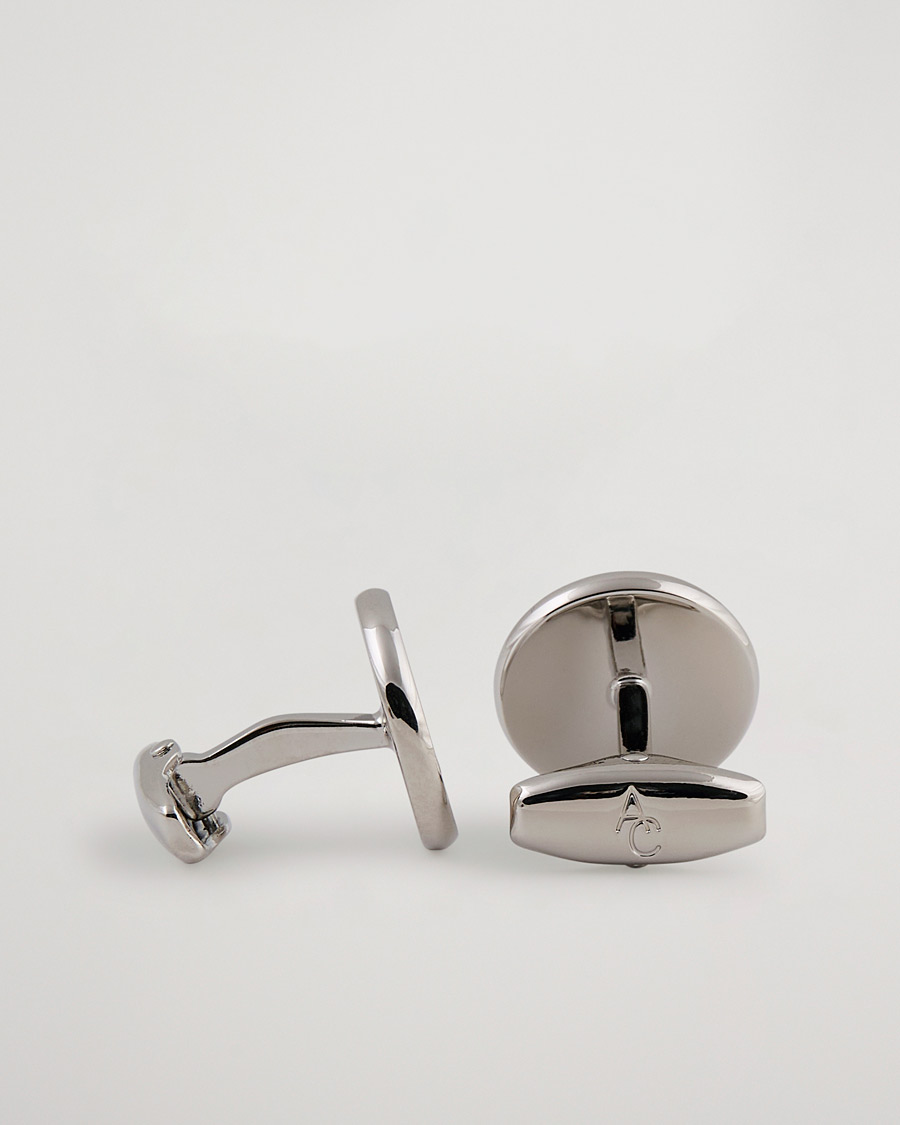 Herre |  | Amanda Christensen | Cufflink & Shirt Studs Set White/Silver